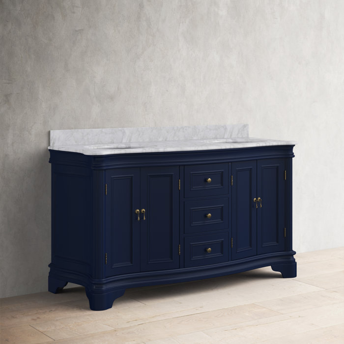 Twain 60" Double Bathroom Vanity Set & Reviews Birch Lane